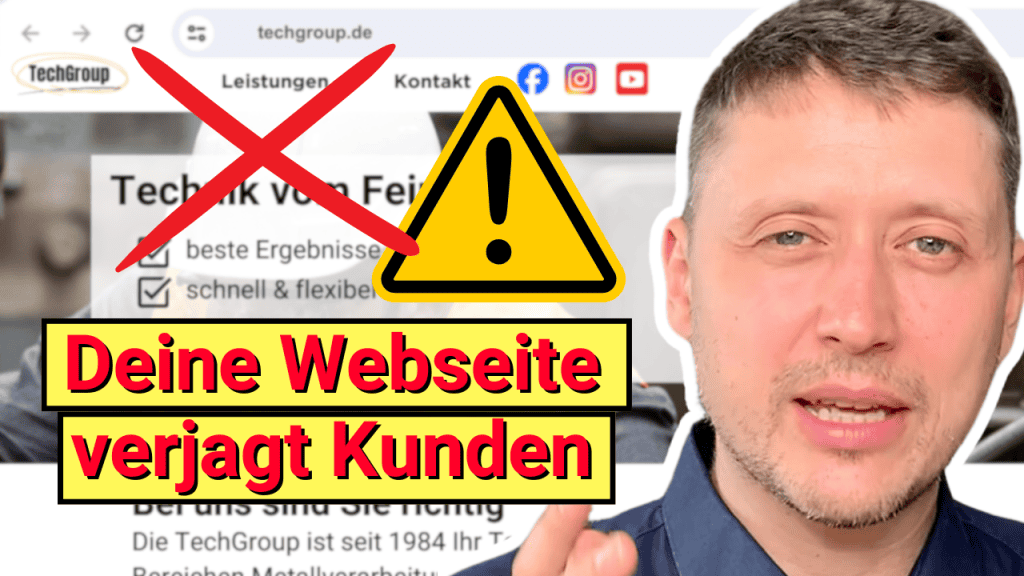 3 Fehler auf deiner Website - Mit denen Du Kunden verlierst Thumbnail